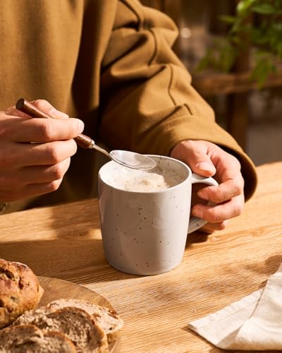 Coffee Mugs Set of 8 (Meteor-Creamy White / 8 Count (Pack of 1))