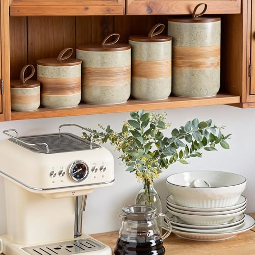 Ceramic Jar with Lid (Beige / 5 fl.oz)