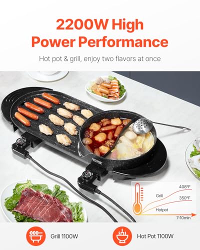 Hot Pot with Grill (2200W 2-in-1)