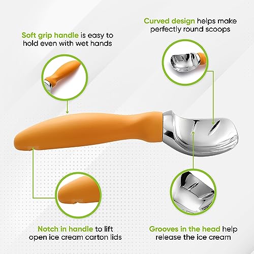 Heavy Duty Metal Ice Cream Scooper (2 Count)