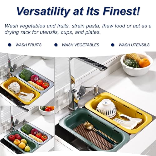 Extendable Sink Colander Strainer Basket