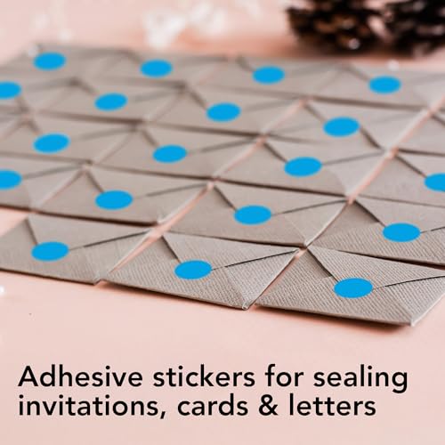 Light Blue Round Circle Dot Sticker 1 (Blue - Light / 0.5 Inch)