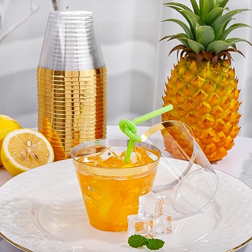Heavy Duty Plastic Cups (9-Gold-100)