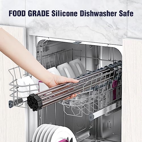 Roll Up Dish Drying Rack Over Sink