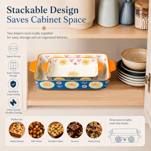 Ceramic Baking Dish Set (Ocean Blue)