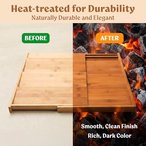 Carbonized Bamboo Spice Drawer Organizer (Carbonized Bamboo)