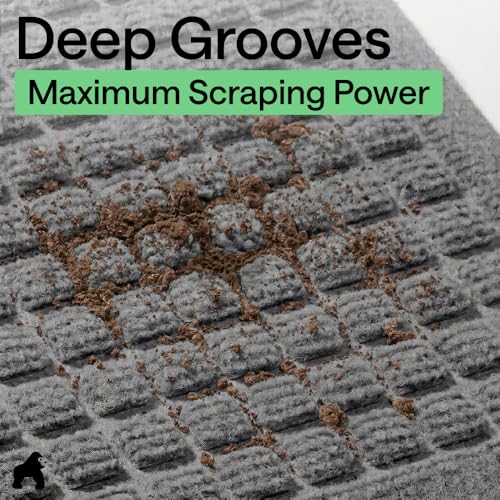 HydroABSORB Door Mat for Indoor Outdoor Use (Grey / 47" X 35")