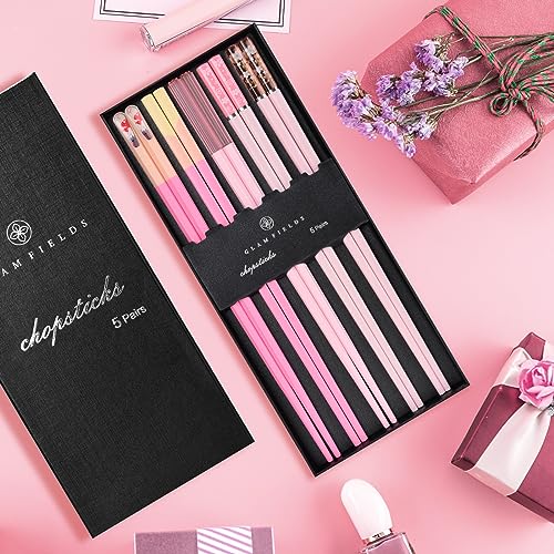 Chopsticks Reusable Dishwasher Safe (Pink)