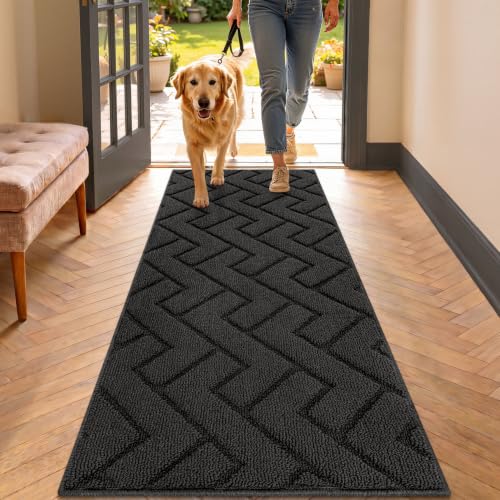 Dirt Trapper Indoor Doormat (Charcoal / 48" x 20" (Rectangular))