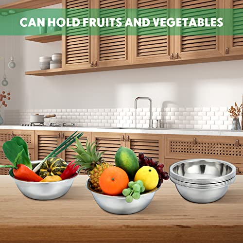 12 Pcs Stainless Steel Mixing Bowls Bulk