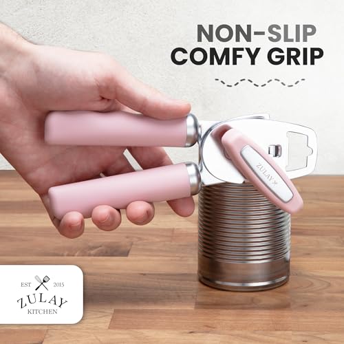 Heavy Duty Stainless Steel Can Opener Manual with Bottle Opener