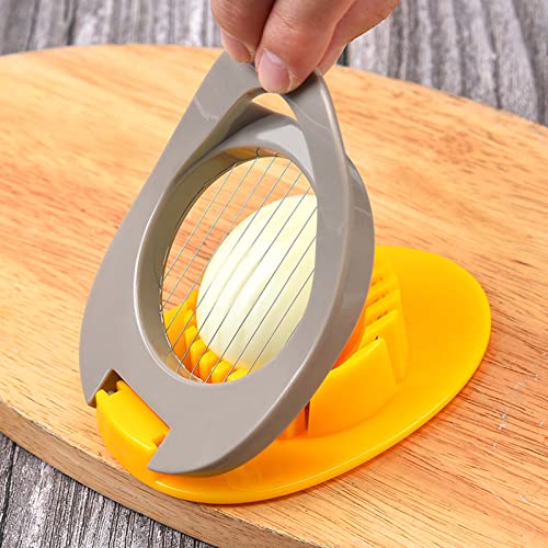 Egg Slicer for Hard Boiled Eggs (Yellow)