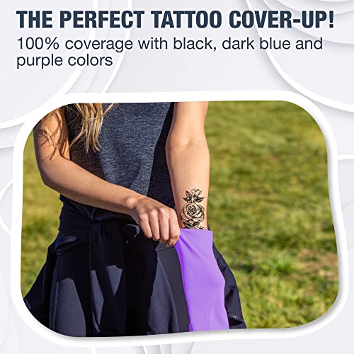 Cooling Arm Sleeves for Men & Women (3 Pairs: 1 Pair White + 1 Pair Pink + 1 Pair Purple / One Size)