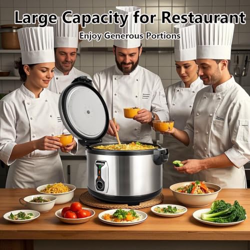 16L Commercial rice cooker 90 cups cooked Large Stainless Steel rice Commercial for 65 (16L Rice Cooker)