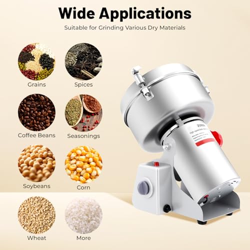 Electric Grain Mill Grinder (2500g)