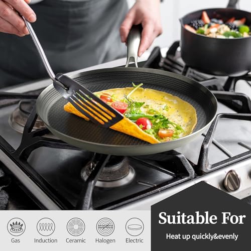 10 Inch Nonstick Crepe Pan (10 Inch / Silver)