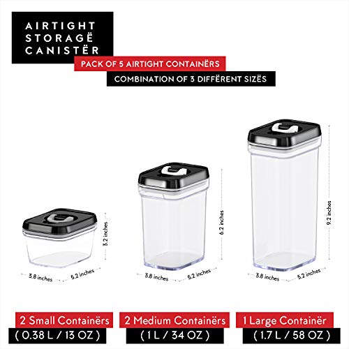 Airtight Food Storage Containers with Lids (06 - Set of 5)