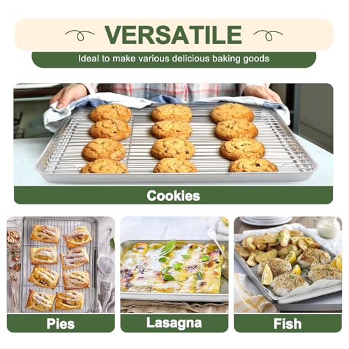 Baking Sheet with Rack Set (16" & 12.5" & 10.5")