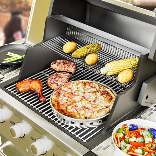 15" Stainless Steel Cooking Grate for Weber Spirit 200 Series (15" Dx 22.5" W)