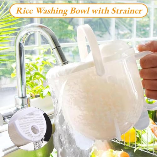 Rice Washer Strainer Bowl