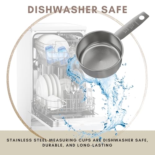 1 2 Cup Stainless Steel Measuring Cup (1/2 Cup)