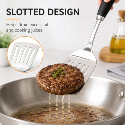 Stainless Steel Slotted Turner Spatula (A-Turner Spatula)