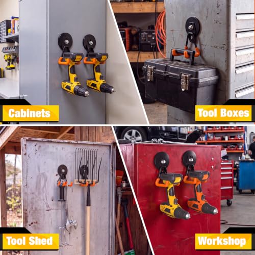 Heavy Duty Magnetic Hooks (Red)