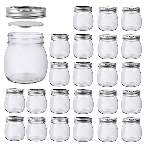 24 Pack 10 oz Glass Mason Jars (10oz,24 Pack)