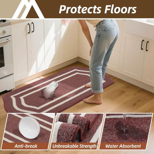 Long Kitchen Floor Mats and Rugs Non Slip Washable