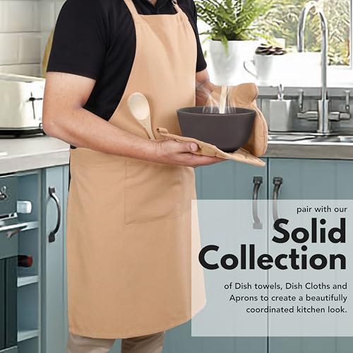 Pot Holders and Oven Mitts Sets for Kitchen Heat Resistant (Beige)