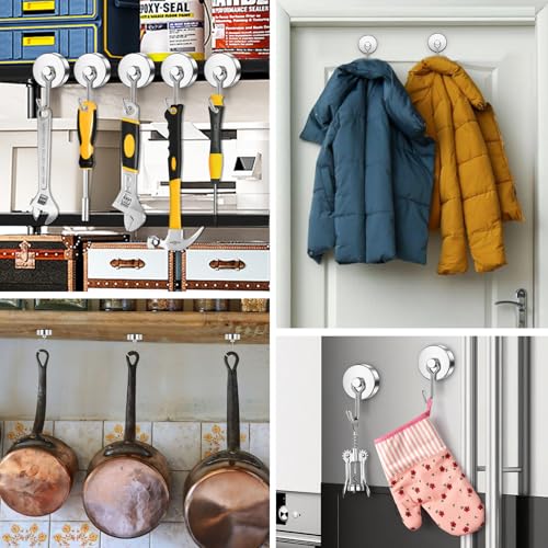 Magnetic Hooks (Silver / 1.26in)