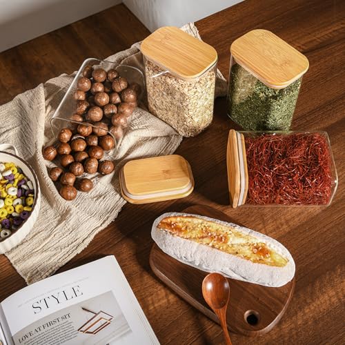 37oz 1.2Qt Rectangle Glass Storage Containers with Lids 4 (4 Count)
