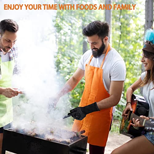 BBQ Gloves 1472F Heat Resistant Non (Black)