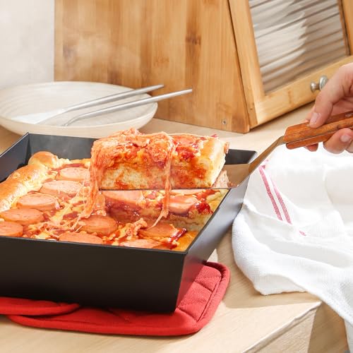 Blue Steel Detroit Pizza Pan 14x10 (Carbon Steel / 14x10x2.5 Inch)