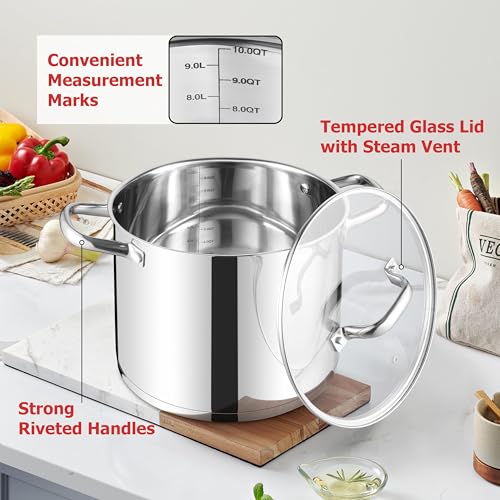 10 Quart Pot with Lid (10 Quarts)
