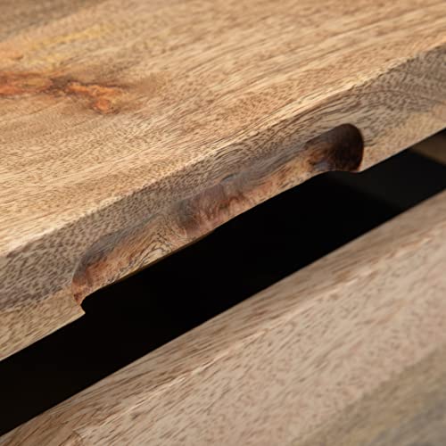 Hunter 32" Wide Solid Mango Wood Square Coffee Table in Natural (Lift Top Coffee Table / 32 inch / Refined Natural)