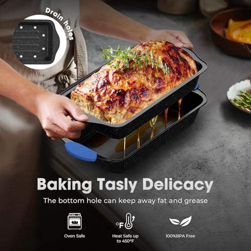 11 Piece Professional Stackable Baking Set (Black&Blue)