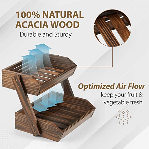 Large Capacity 2 (Walnut / 2 Tier)