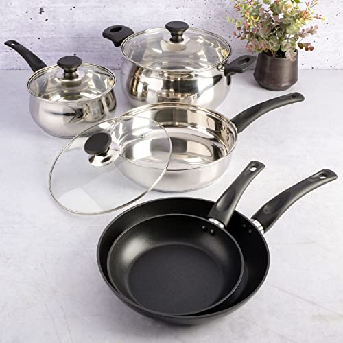 95 Piece Kitchen in a Box Pots and Pans Cookware (95-Piece / White (95pc))