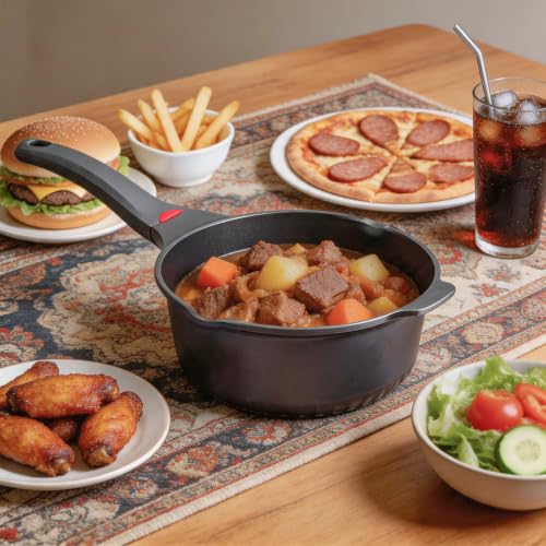 4 Quart Nonstick Stockpot (Gray / 4 Quarts)