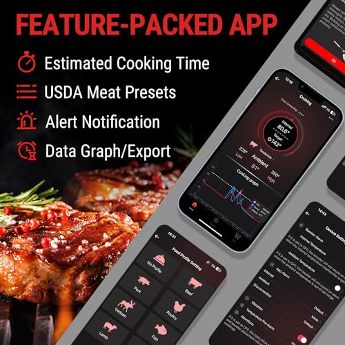 TempSpike 500 ft Wireless Meat Thermometer Digital for Cooking
