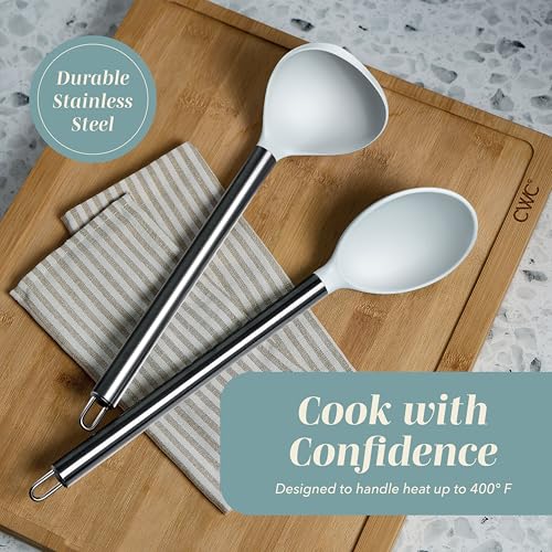 Silicone Cooking Utensils (Teal / 10 Pieces)