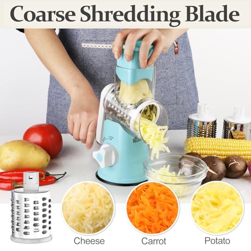 Rotary Cheese Grater Hand Crank Cheese Shredder for Fresh Cheese