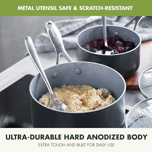Valencia Pro 2 Piece Ceramic Saucepan Set