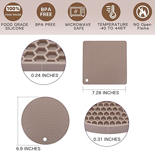 Silicone Trivets for Hot Dishes (4 Count)