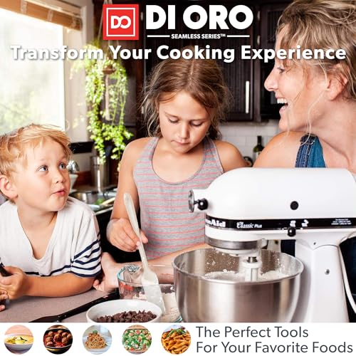 DI ORO Silicone Cooking Spoons (Clay)