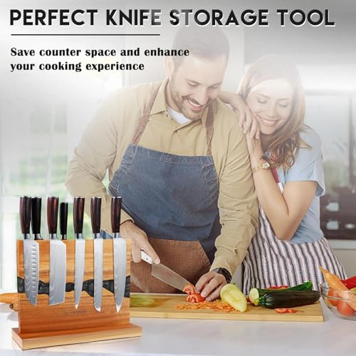 Double Sided Countertop Magnetic Knife Block 14 x 10"