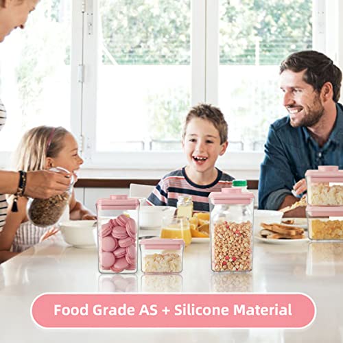 Airtight Food Storage Container (7 Pcs Set Pink)