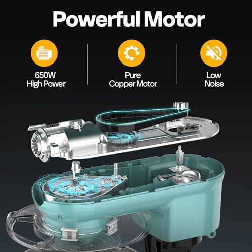 3-in-1 Stand Mixer, 6-Quart Tilt-Head Mixer, 10 Speeds, Blue (3-in-1 / Blue)