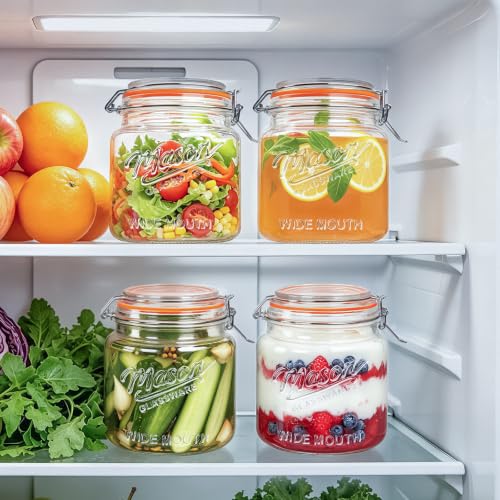 64 oz Mason Jars with Lids
